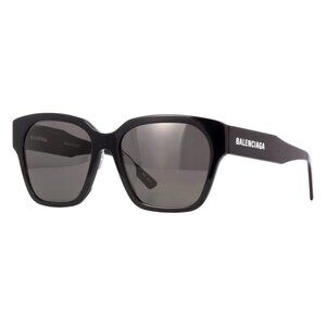 New Authentic  BALENCIAGA Black Square BB0215SA 001 Sunglasses Women